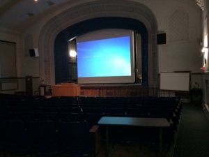 Though the projection system was not there in 1967, this lecture hall was. I took this shot recently from the seat I sat in nearly 50 years ago.